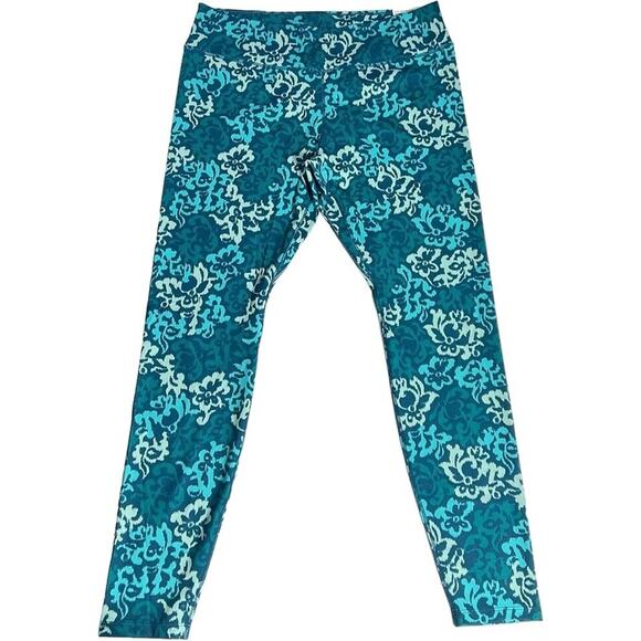 Nike ONE Luxe Women's MID-Rise Full Lenght Leggings, Anime Floral Blue, Size XXL - Picture 1 of 7